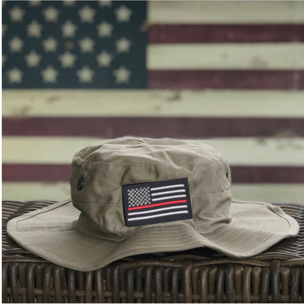 Thin Red Line Boonie Hat – Homeland Heroes USA