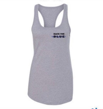 Back The Blue Racerback Tank