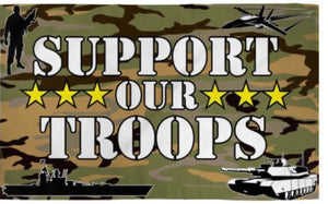 Support Our Troops 3' x 5' Flag