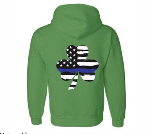 Shamrock Blue Line Hoodie