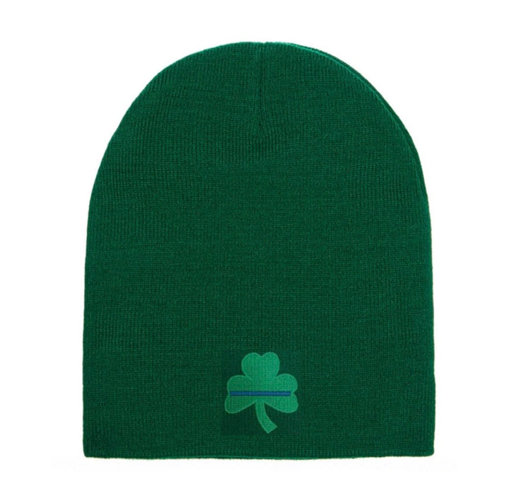 Blue Line Shamrock Skull Hat