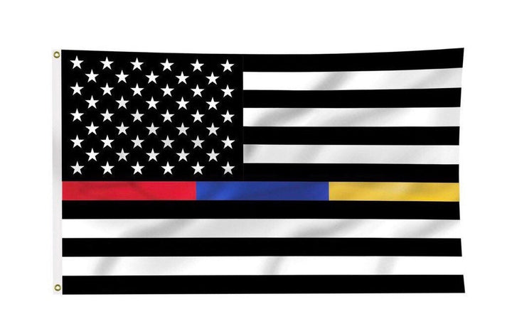 USA Thin Blue / Red / Gold Line Flag