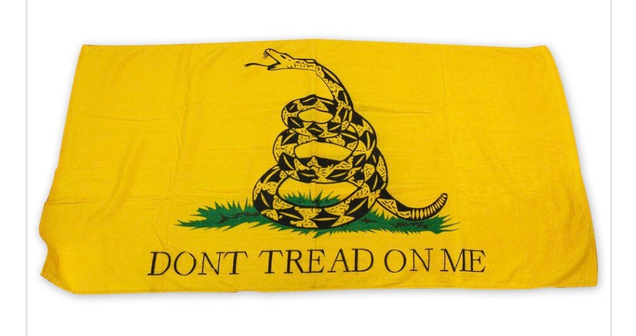 Gadsden Flag Beach Towel - Dont Tread On Me