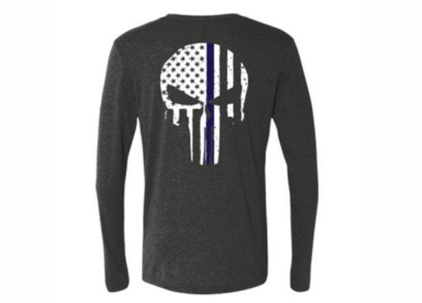 BLUE LINE Skull Long Sleeve