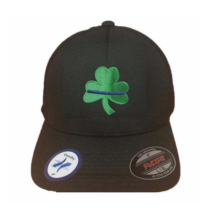 Blue Line Shamrock Baseball Hat